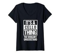 Women's It's A Cello Thing - You Wouldn't Understand | Funny Cellist V-Neck T-Shirt
