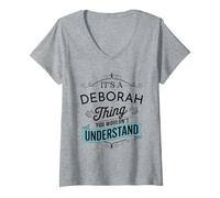 Women's It's A Deborah Thing You Wouldn't Understand Funny Deborah V-Neck T-Shirt