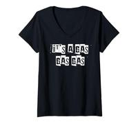 Women's It's a Gas Gas Gas V-Neck T-Shirt