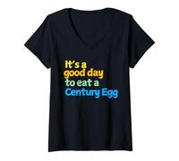 Womens It's a good day to eat a Century Egg - century eggs gift V-Neck T-Shirt