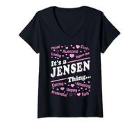 Womens It's a Jensen Thing Proud Family Surname Jensen V-Neck T-Shirt