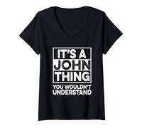 Womens It's A John Thing You Wouldn't Understand Shirt John V-Neck T-Shirt
