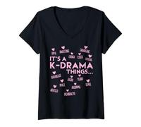 Womens It's A K-Drama Thing Korean Drama Fangirl Korean Drama Merch V-Neck T-Shirt