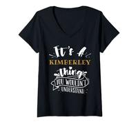 Womens It's A KIMBERLEY Thing You Wouldn't Understand Custom Name V-Neck T-Shirt