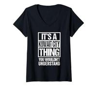 Women's It's A Kuwait City Thing You Wouldn't Understand Kuwaiti V-Neck T-Shirt