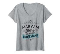 Women's It's A Maryam Thing You Wouldn't Understand Funny Maryam V-Neck T-Shirt