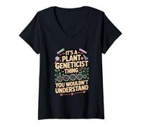Womens It's A Plant Geneticist Thing You Wouldn't Understand V-Neck T-Shirt