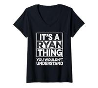 Womens It's A Ryan Thing You Wouldn't Understand Shirt Ryan Funny V-Neck T-Shirt