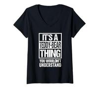 Womens It's A Teddy-Bear Thing You Wouldn't Understand Pet Name V-Neck T-Shirt