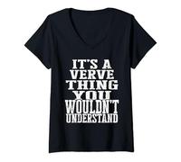 Womens It's A Verve Thing Matching Family Reunion First Last Name V-Neck T-Shirt