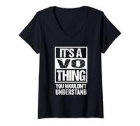 Women's It's A Vo Thing You Wouldn't Understand Surname Last Name V-Neck T-Shirt