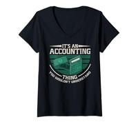 Womens It's an Accounting Thing You Wouldn't Understand Bookkeeper V-Neck T-Shirt