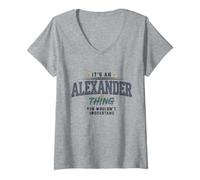 Women's Its an Alexander Thing You Wouldnt Understand Funny Name V-Neck T-Shirt