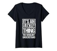 Women's It's an Elektra Thing You Wouldn't Understand First Name V-Neck T-Shirt