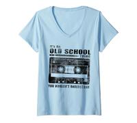 Womens It's An Old School Thing You Wouldn't Understand Retro V-Neck T-Shirt