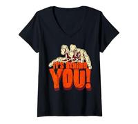 Womens "Its Behind You"! Halloween s Spooky Claw Hand V-Neck T-Shirt