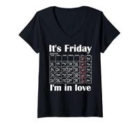 Womens It's Friday I'm in Love V-Neck T-Shirt