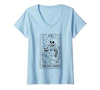 Womens It's Just A Bunch of Hocus Pocus Halloween V-Neck T-Shirt