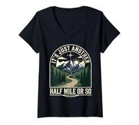 Women's It's Just Another Half Mile Or So V-Neck T-Shirt