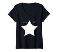 Womens It's my birthday sign my star autograph surprise present V-Neck T-Shirt