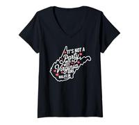 Womens It's Not a Party Until a West Virginia Girl Walks in, Proud V-Neck T-Shirt