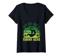 Womens It's Not Just a Tummy Ache - Gastroparesis Awareness V-Neck T-Shirt