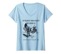 Womens It's Not Rocket Science (Oh Wait, Yes It is) V-Neck T-Shirt