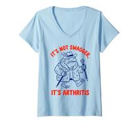 Women's It's Not Swagger Arthritis Frog Character V-Neck T-Shirt