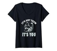 Womens It's Not Them It's You Sarcastic American Pitbull Terrier V-Neck T-Shirt