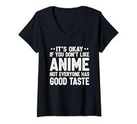 Womens It's Ok If You Don't Like Anime Funny Anime Fan V-Neck T-Shirt