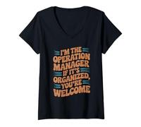 Womens It's Organized Office Business Operation Manager V-Neck T-Shirt