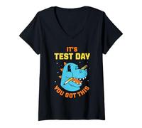Womens It's Test Day You Got This Exam Teacher Score Test Day V-Neck T-Shirt