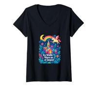 Womens Its Walls were as of Jasper Kenneth Grahame Magic Story V-Neck T-Shirt