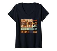 Womens It's Weird Being The Same Age As Old People Born in 1945 V-Neck T-Shirt