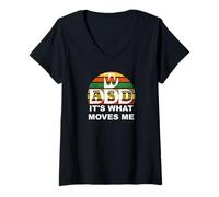 Womens It's What Moves Me V-Neck T-Shirt