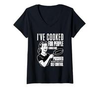 Womens I've Cooked For People I Should Have Poisoned V-Neck T-Shirt