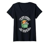 Women's I've Done Horrible Things for Money Funny Work Office Humor V-Neck T-Shirt