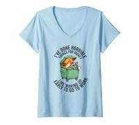 Women's I've Done Horrible Things for Money Funny Work Office Humor V-Neck T-Shirt