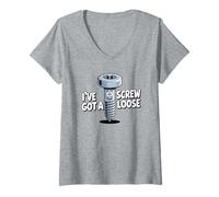 Women's I've Got A Screw Loose V-Neck T-Shirt