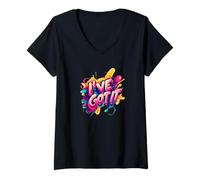 Womens I've Got It, Nothing Can Stop Me V-Neck T-Shirt