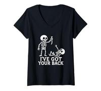 Womens I've Got Your Back - Spooky Halloween Sarcastic Humor V-Neck T-Shirt