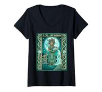Women's Ixchel - Mayan Goddess Maya Mythology Mexico Folklore V-Neck T-Shirt