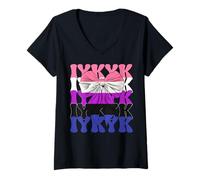 Womens IYKYK Genderfluid Gender Fluid Pride Flag LGBTQ V-Neck T-Shirt