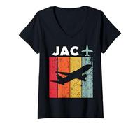 Women's JAC Jackson Airport V-Neck T-Shirt