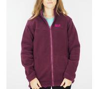 Womens Jack Wolfskin Warming 5008221 Dark Berry Zip Up Warm Fleece Sweatshirt