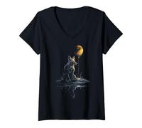 Womens Jackal V-Neck T-Shirt