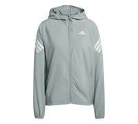 Adidas Women's ADI365 Iconic Running Jacket – Hooded, 3-Stripes – Wonder Sage M