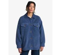 Billabong - Oversized sherpa fleece - Coastal Waves Oversized Trucker Jacket Washed Blue for Women in Recycled Polyester - Size S Blue S