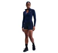 Nike One Fitted Women's Dri-FIT Full-Zip Jacket - Blue - Polyester XL (UK 20-22)