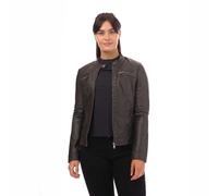 Women's Jacket Only Bandit Faux Leather Biker in Brown